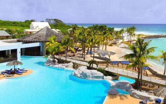 Romantique Et Bel Appartement En Bord De La Mer, Piscine Surveillee Et Belle Plage A 50M Saint-Francois  Bagian luar foto