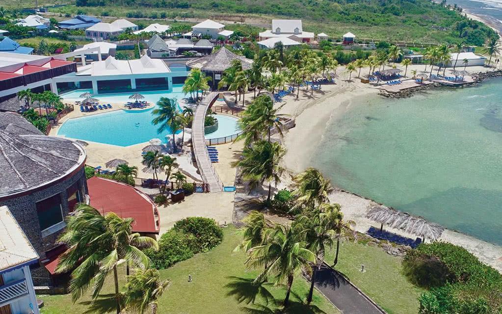 Romantique Et Bel Appartement En Bord De La Mer, Piscine Surveillee Et Belle Plage A 50M Saint-Francois  Bagian luar foto